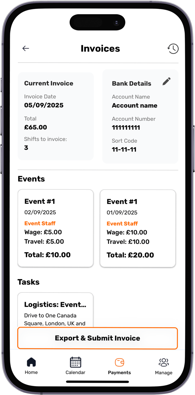 Seamless Invoicing