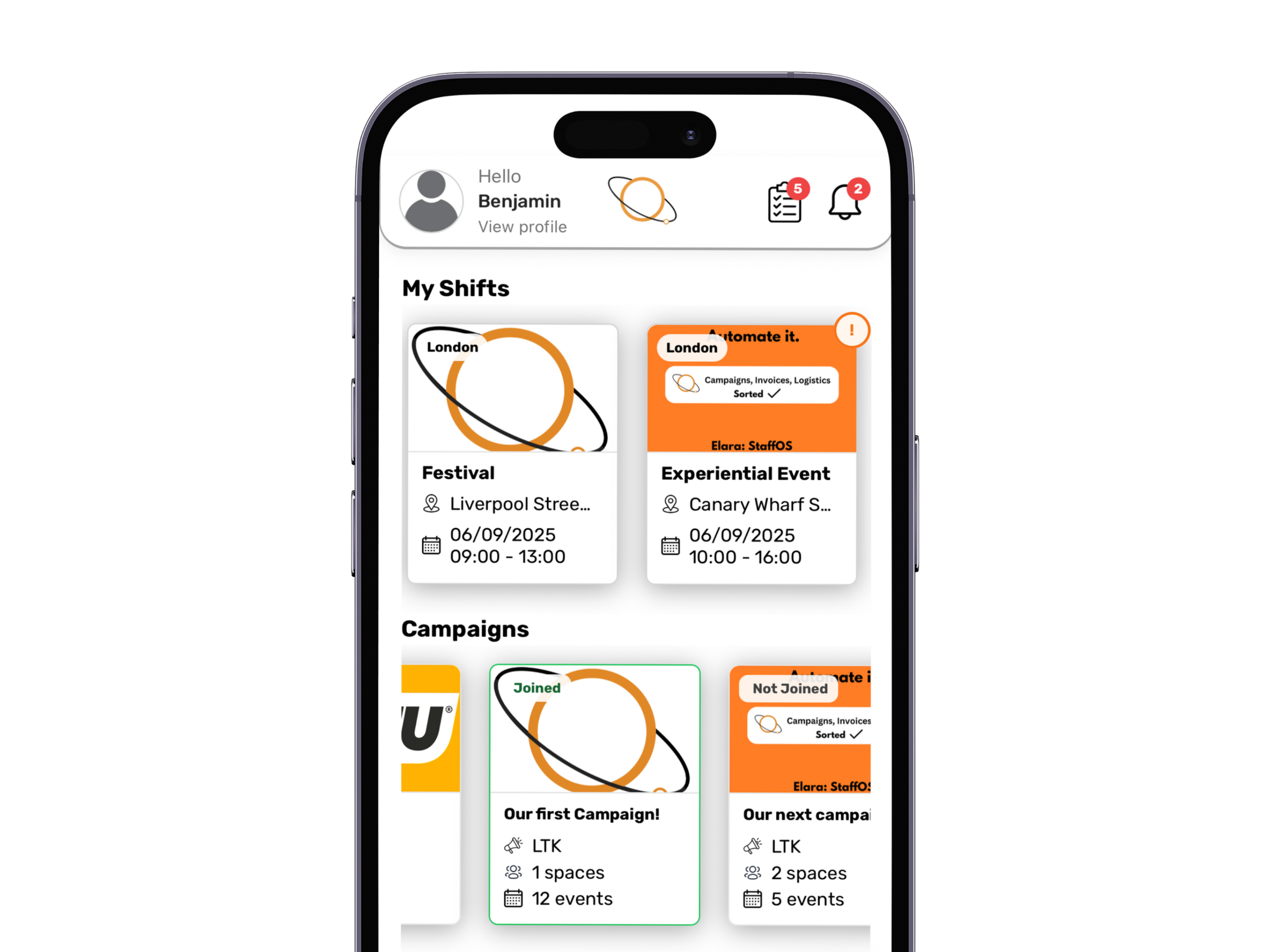 app mockup